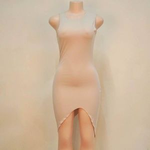 Khaki HALTER Dress Party Sleeveless Slim Sundress